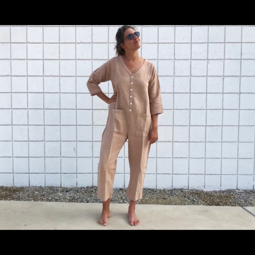 Happy French Gang Himalayan Textured Jumpsuit